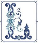 Decorative Blue Alphabet L (image for) Decorative Blue Alphabet L